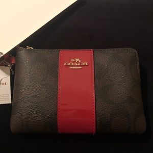 Coach Corner Zip Wristlet